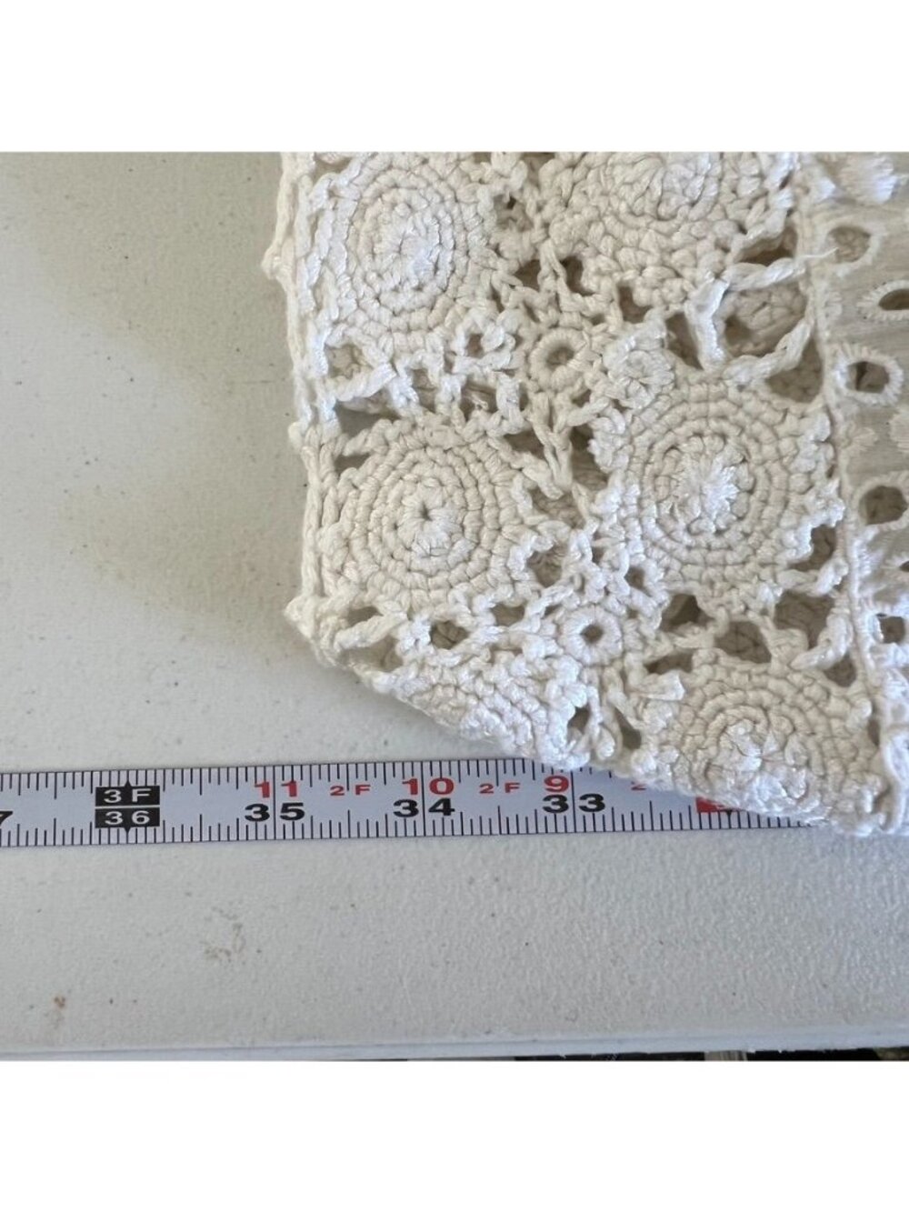 Calypso St Barth Women Sz M Dress LWD White Eyelet Crochet Lace Boho Resort - Picture 15 of 16